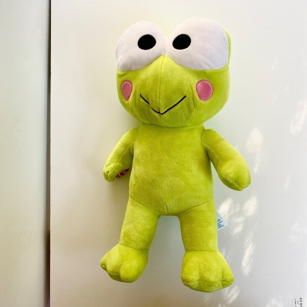 Keroppi Build A Bear Sanrio Hello Kitty 2023 Plush with Frog Sound - Picture 4 of 11